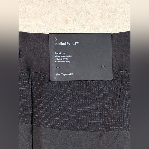 NEW NWT Lululemon Athletica Men's Gray In Mind Pant Slim Tapered Fit Joggers S - Picture 4 of 4